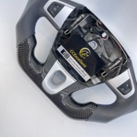 Volant en cuir Alcantara et fibre de carbone véritable forgée sur mesure, idéal pour Renault Fluenceze Megane3 Scenic3