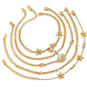 Pulsera de Acero Inoxidable con Zirconia, Chapada en Oro PVD de 14k/18k, con Logotipo de Marca Personalizado, Antideslustre, Moderna, para Mujer, Venta al Por Mayor - Product Image 5