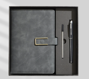 Coffret Cadeau Personnalisé de Carnets de Réunion de Bureau Haut de Gamme – Ensemble de Cahiers Professionnels - Product Image 4