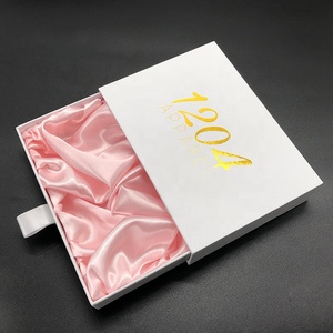 Ruban coulissant d'impression personnalisée avec montre et portefeuille, emballage en papier noir, tiroir en carton, boîte de luxe pour chocolat - Product Image 2