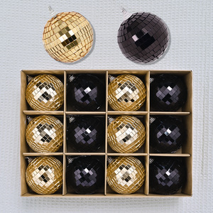 Adornos Colgantes de Bolas de Navidad de Plástico de 8CM, Decoración para el Hogar, Empaque en Caja, Decoración de Lujo para el Árbol de Navidad - Product Image 6