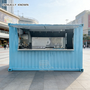 Café-bar-restaurant modulaire préfabriqué en conteneur, unité de vente ambulante - Product Image 1