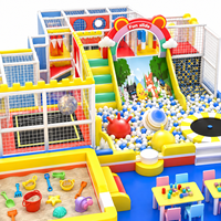 Structure de jeu intérieure personnalisée pour enfants : trampoline, sac de frappe, tunnel, toboggan, équipement d'escalade, avec logo sur mesure