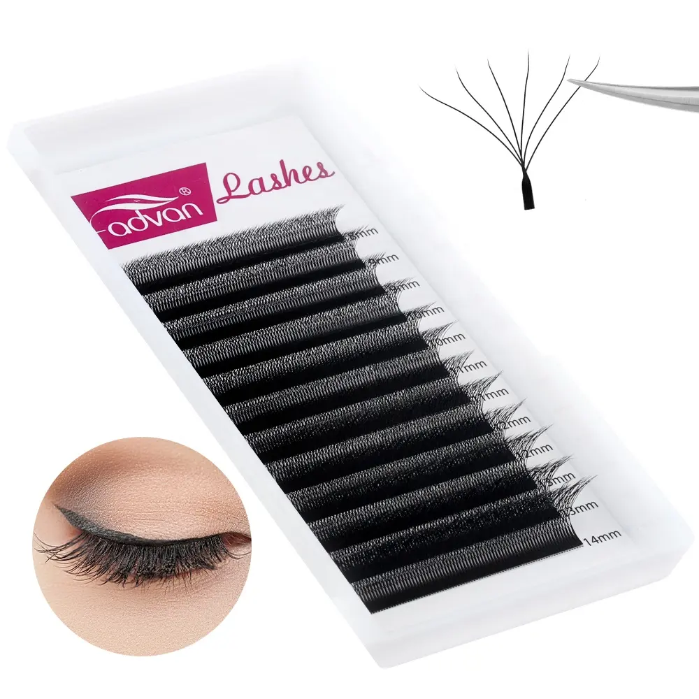 Cilios Yy Y Forme Volume Extension De Cils Individuel Yy Faux Cils W Weave Lashes Easy Greffe Faux Vison Cils 4d w cils