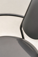 Luxe nordique Eco cuir aile siège arrière loisirs Accent meubles métal bras chaise salon salle à manger chaise simple