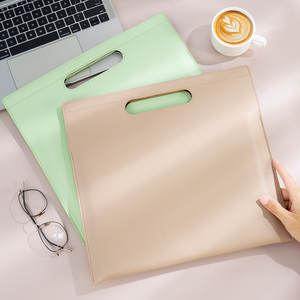 Chất lượng cao tài liệu Nhận hợp đồng chủ tài liệu túi A4 mềm PU da văn phòng họp tập tin túi với xử lý - Product Image 2