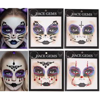 Heet nieuw product: Valentijnsdag, Pasen, Halloween kristallen diamanten strass stickers voor gezicht en ogen