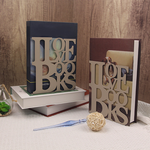 Custom Business Gifts Metal <b>Book</b> <b>Ends</b> Supports for <b>Book</b>-Rack Iron Letter Bookends - Product Image 2