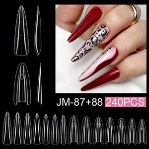 Moules professionnels en <span class=keywords><strong>acrylique</strong></span> pour extensions d'ongles, 240 pièces, avec formes doubles, 15 tailles, pour pose rapide de gel, outils d'art pour salon - Product Image 6