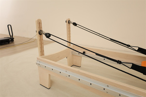HUAVIGOR Reformer Pilates en Bois d'Érable Entièrement Réglable - Lit d'entraînement pour le renforcement du tronc, idéal pour <span class=keywords><strong>la</strong></span> maison et le studio, améliore <span class=keywords><strong>la</strong></span> force et l'équilibre - Product Image 5