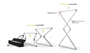 Tianlang modelo equipo de Feria Comercial Instalación rápida caja de luz de exposición de aleación de aluminio plegable de doble cara - Product Image 6