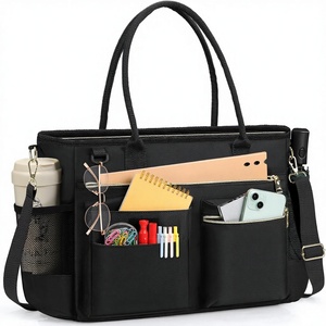 Bolso Tote para Portátil de 15.6 Pulgadas para <span class=keywords><strong>Mujer</strong></span>, Tela Oxford, Gran Capacidad, Correa de Hombro, Asas Superiores, para Trabajo, Enfermería, Negocios y Oficina - Product Image 1