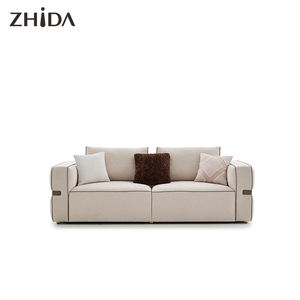 कपड़े सोफे 1 + 2 + 3 संयोजन सोफे बड़े परिवार विला नरम कमरे सोफे - Product Image 3