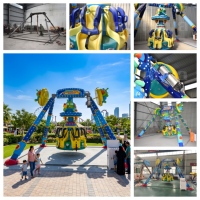 Manège Mini Frisbee 6 places Nova Rides SP-WXR, Petit manège pendulaire, Manège balançoire pour enfants, Attraction de fête foraine à vendre