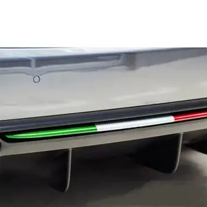 Para <span class=keywords><strong>Alfa</strong></span> Romeo <span class=keywords><strong>Giulia</strong></span>, Moldura Trasera de Fibra de Carbono Seca Estilo Trébol de Cuatro Hojas, Decoración de Difusor Trasero - Product Image 4