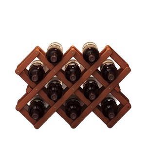<b>Desktop</b> mini wine rack, foldable <b>shelf</b>, grid rack, wine display rack, new model, no installation required. - Product Image 1