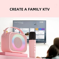 Altavoces Inteligentes con Micrófono y Bluetooth, Altavoces Portátiles para Fiestas al Aire Libre, Altavoz Inalámbrico de Karaoke para Adultos y Niños