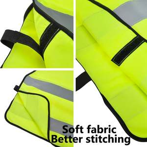 2025 personnalisé enfants gilet réglable réfléchissant Costume de Construction respirant en vert néon pour les activités de nuit en plein air - Product Image 4