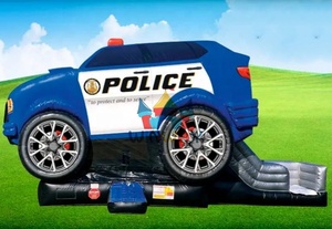 Hot bán xe Styling trượt nước Inflatable Bouncer không khí trượt nước nhảy bouncy lâu đài mặt trăng lớn trả lại nhà Combo - Product Image 2