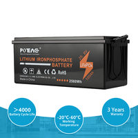 Batterie LiFePO4 rechargeable à décharge profonde 25,6 V 100 Ah, étanche IP67, -20°C~60°C, 4000 cycles, BMS intégré, garantie 3 ans
