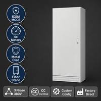 Armoire de distribution d'énergie complète Wanbo-384 LV XL-21 avec panneau métallique pour tableau de commande d'usine, utilisation en intérieur