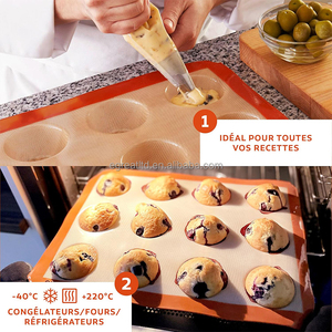 OEM 40 Cavity Round Cylinder Chocolate Cake Molds Bpa Free Moulds Cake Silicone Mold for <b>Cookie</b> Cake - Product Image 3
