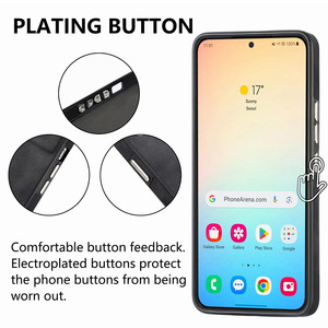 Étui de téléphone à rabat en cuir PU avec porte-carte pour Samsung S24 Ultra S25 Plus S23 S21 FE A22 4G <span class=keywords><strong>5G</strong></span> A33 A53 A73 <span class=keywords><strong>Compatible</strong></span> 4G <span class=keywords><strong>5G</strong></span> - Product Image 3