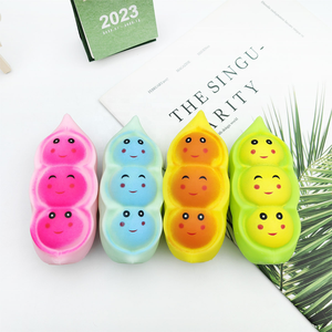 <b>Squishy</b> Stress Relief Toy TPR Pea Pod Squeeze Fidget Toy Eco-Friendly Funny Educational Decompression Kawaii Custom 14 Years - Product Image 6