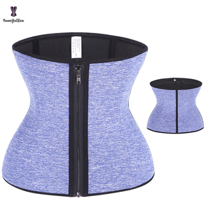 Cerniera anteriore e gancio 6 corsetto sottoseno in acciaio disossato <span class=keywords><strong>guaina</strong></span> termica dimagrante cintura calda da donna cintura in Neoprene Plus Size XS a 6XL - Product Image 3