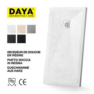 Base de ducha moderna de mármol resistente al agua pulida para uso en interiores para villas, hoteles, hospitales, solución de diseño gráfico - Product Image 1