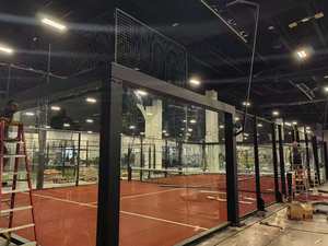 Campo da Padel 2026 con Tetto, Zincato a Caldo, per Esterni, Adatto a Climi Umidi, Attrezzatura da <span class=keywords><strong>Tennis</strong></span> - Product Image 3