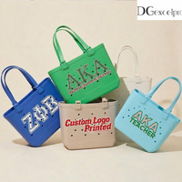 Sac de plage en EVA personnalisé avec logo, vente en gros, grand sac de plage imperméable en caoutchouc, sac de plage d'été en EVA, sac de plage en silicone pour femmes