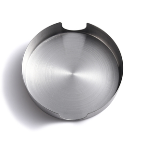 Unbreakable Custom Items Simple Stainless Steel Round <b>Table</b> <b>Coasters</b> - Product Image 1