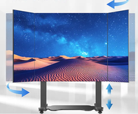 Minorista directo 135 pulgadas/108 pulgadas LED todo en uno pantalla de visualización plegable de elevación cartel Digital publicidad Video OEM proveedor