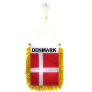 Высокое качество, на заказ, Danmark Mini Banner 6 ''x 4'', датский Вымпел 15x10 см, мини-баннеры 4x6 дюймов, вешалка на присоске