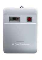 Transformateur domestique monophasé Shangyi CDDZ 2000-3000VA 220V 110V/220V à bobine toroïdale avec protection thermique contre les surcharges