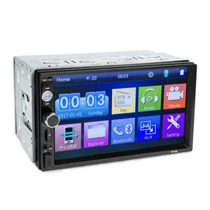 Car Ultra-Clear LCD Display 7-Inch Car MP5 Touch Screen Supports FM/MP5/USB/AUX Car Audio Player With Mirror Link