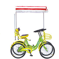 Tricycle léger pour deux personnes, à pédale de bus, siège arrière, voiture