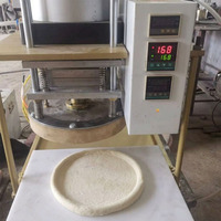 Presse à pâte automatique de table, électrique, en acier inoxydable, multifonction, machine commerciale pour la fabrication de naan et de pizzas