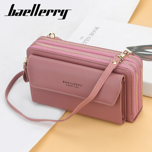 กระเป๋าโทรศัพท์สะพายข้างสำหรับผู้หญิง Baellerry สีชมพูอ่อน ปิดด้วยซิป ทรงสี่เหลี่ยมแนวนอน ใช้ได้ทุกวัน - Product Image 3