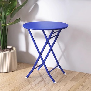 Ngoài trời <span class=keywords><strong>Bistro</strong></span> gấp Vòng nhỏ màu trắng xách tay sắt ghế và bảng cho biệt thự - Product Image 5