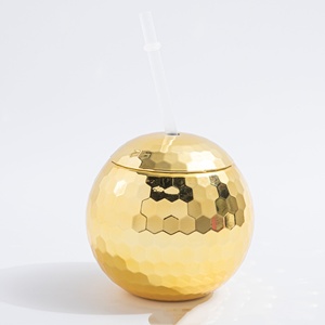 Vaso Brillante con Purpurina Arcoíris Disco para Fiestas, 550ML, con Pajita, para Niños, Festivales y Celebraciones - Product Image 3