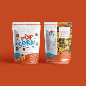 Bolsas de Embalaje de Plástico <span class=keywords><strong>para</strong></span> Galletas y <span class=keywords><strong>Palomitas</strong></span> de Maíz con Logotipo Personalizado al por Mayor, Aptas <span class=keywords><strong>para</strong></span> Alimentos, Resistentes a la Humedad, con Cierre Hermético - Product Image 1