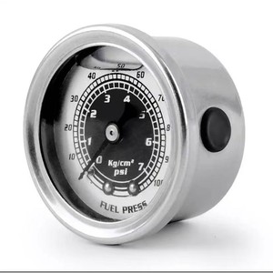 Universal Anti Vibration Fluid Pressure Gauge 0 100 <b>Psi</b> Stainless Steel For Car Modification Axial 40mm Pointer Type - Product Image 5