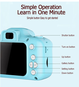 Máy Ảnh Kỹ Thuật Số Thông Minh Mini Cho Trẻ Em Hoạt Hình <span class=keywords><strong>X2</strong></span> Máy Quay <span class=keywords><strong>Video</strong></span> Mini <span class=keywords><strong>HD</strong></span> 1080P Máy Ảnh Kỹ Thuật Số Làm Quà Tặng Cho Em Bé - Product Image 6
