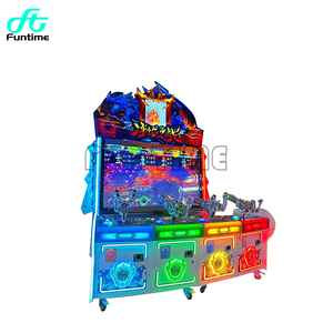 Divertido tirador de arcade con monedas para 4 jugadores, simulador de juego de disparos - Product Image 2