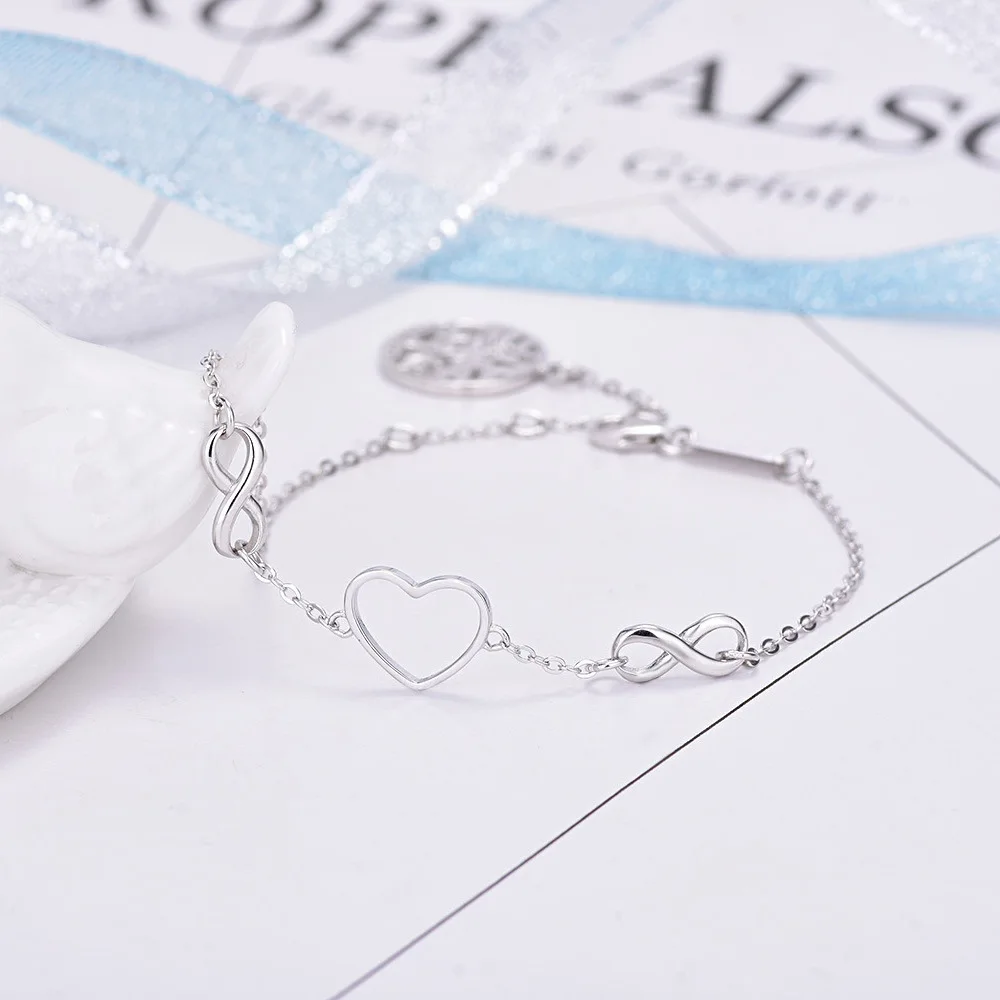 Tree of Life Bracelet - Unique Infinity Symbol in 925 Sterling Silver