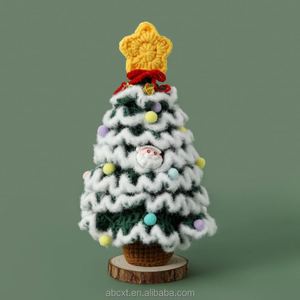 Handmade Crocheted Christmas <b>Tree</b> Ornaments Crochet Christmas <b>Tree</b> Decor - Product Image 4