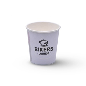 Cốc Giấy Phủ <span class=keywords><strong>PE</strong></span> Một Lớp Dùng Một Lần 100Ml Có Nắp Và Ống Bọc - Product Image 1
