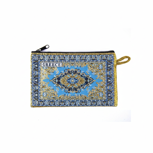 Country Name Written Turkish Woven Wallet - Coin Purse Turkish Carpet Designed. From Turkey - Product Image 2